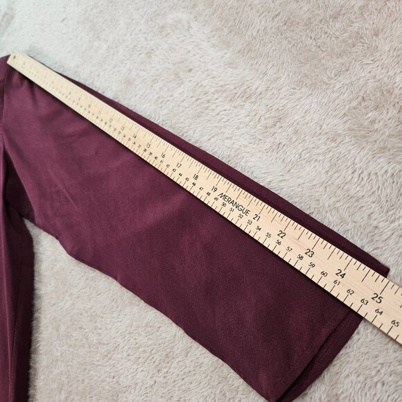 NWT Aritzia Babaton CAHUN Rich Maroon Silk Viscose Shirt w/ Shoulder Pads Size L - Picture 13 of 16